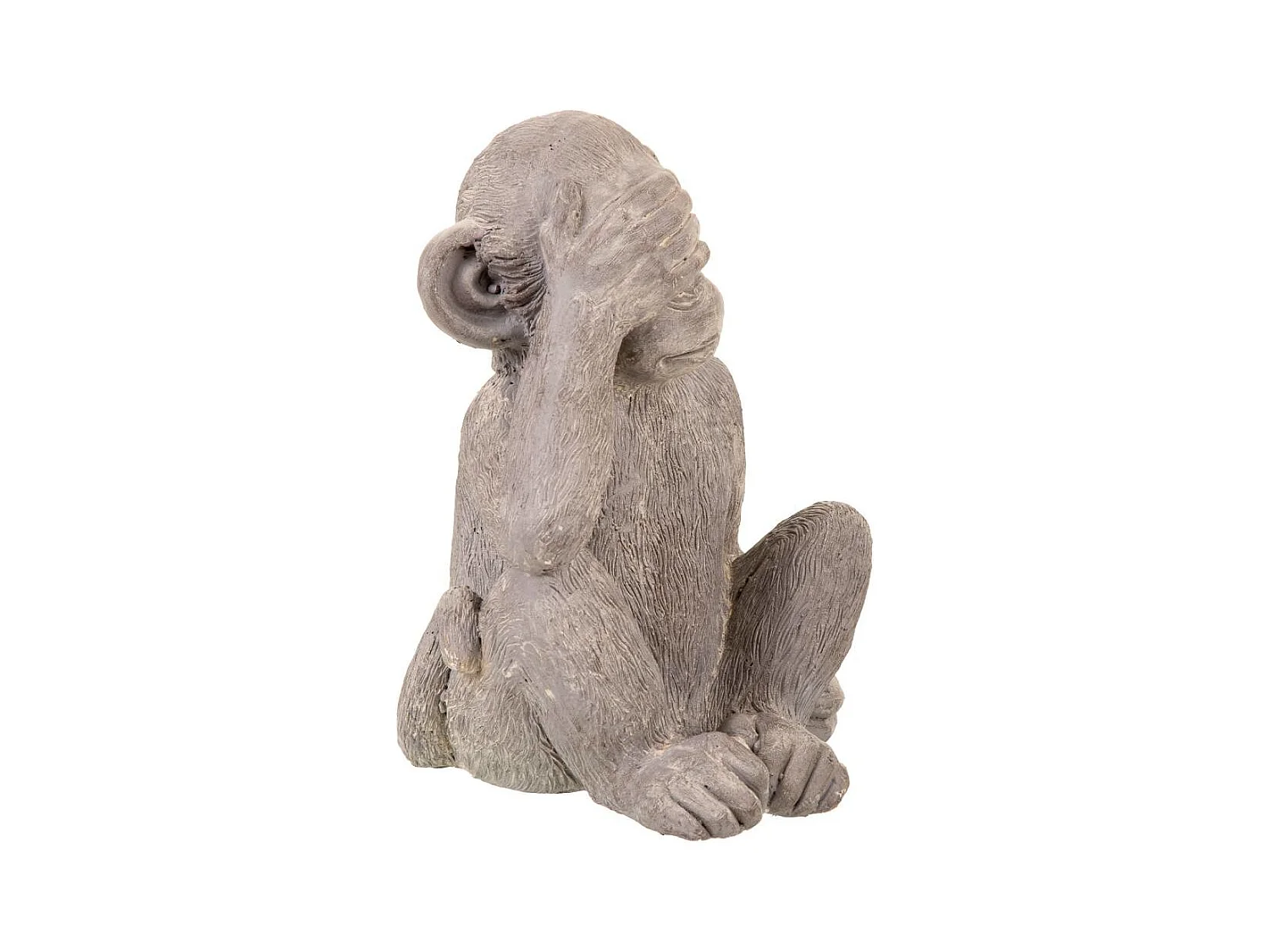 Dekorativer grauer Magnesiumaffe 35x26x40h cm