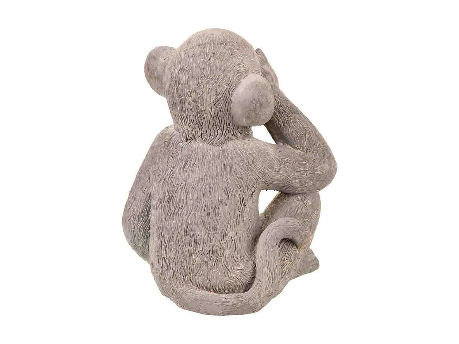 Dekorativer grauer Magnesiumaffe 35x26x40h cm