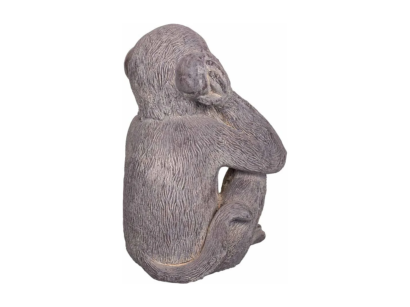 Mono decorativo de magnesio gris 35x26x40