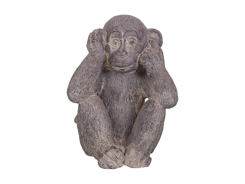 Mono decorativo de magnesio gris 35x26x40