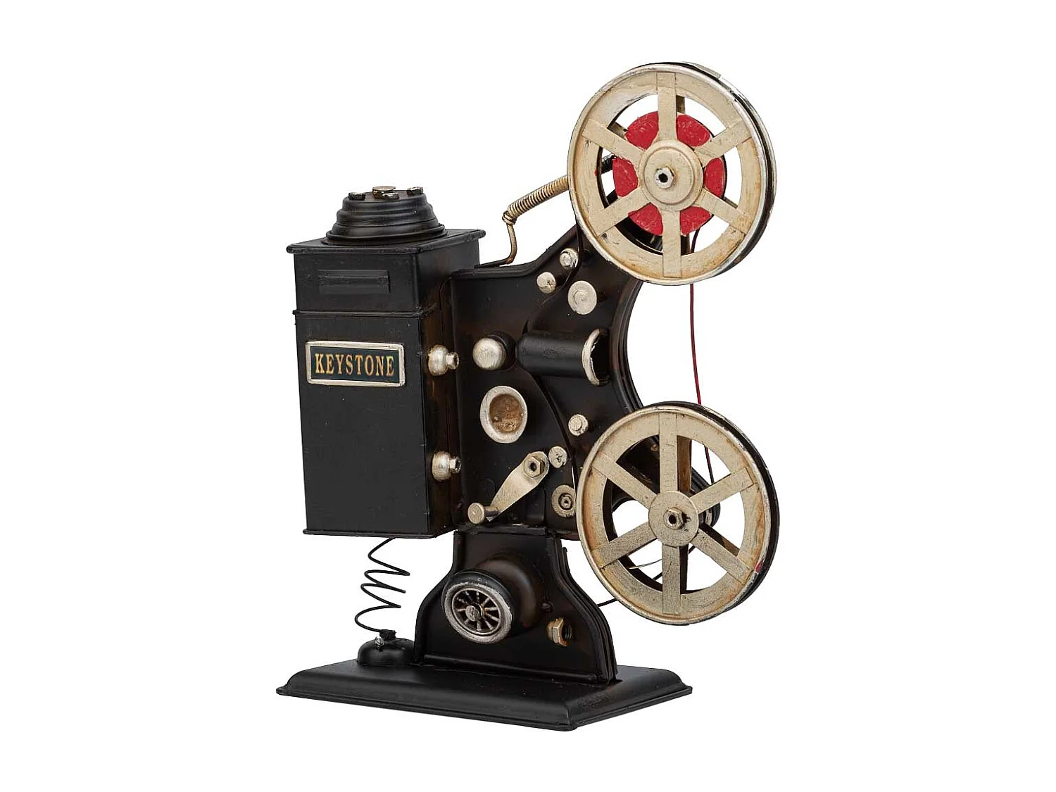 Câmera de vídeo em metal preto 23,5x19x9