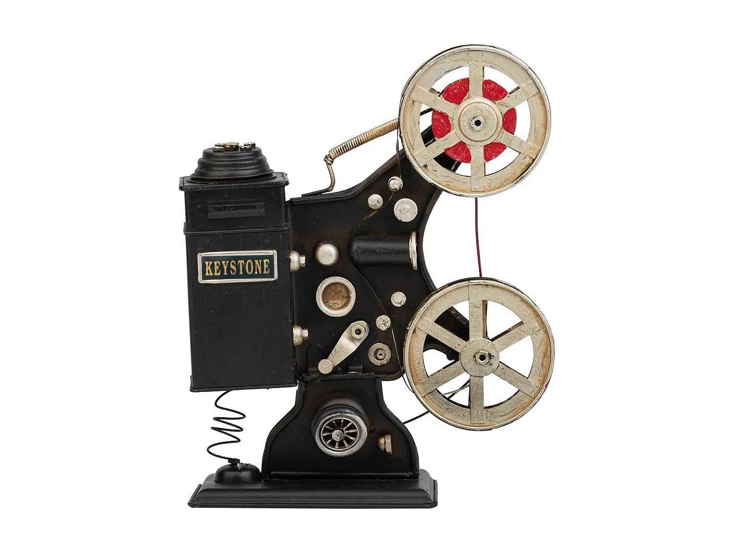 Câmera de vídeo em metal preto 23,5x19x9