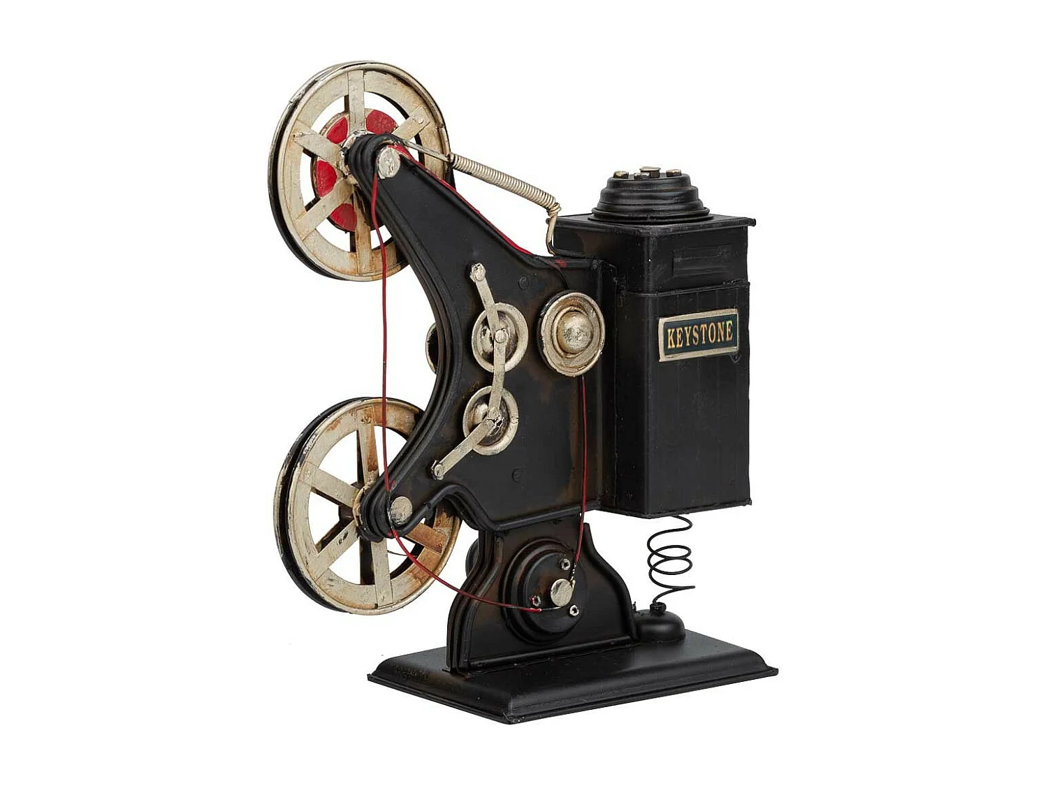 Câmera de vídeo em metal preto 23,5x19x9