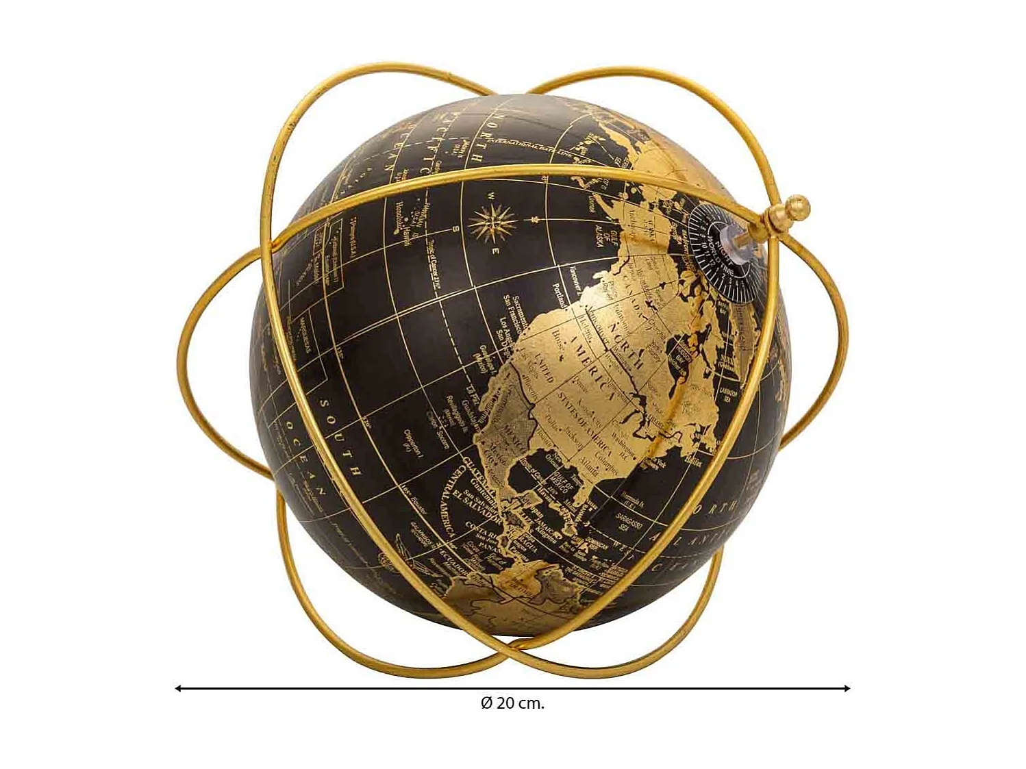 Globo terráqueo d25x25