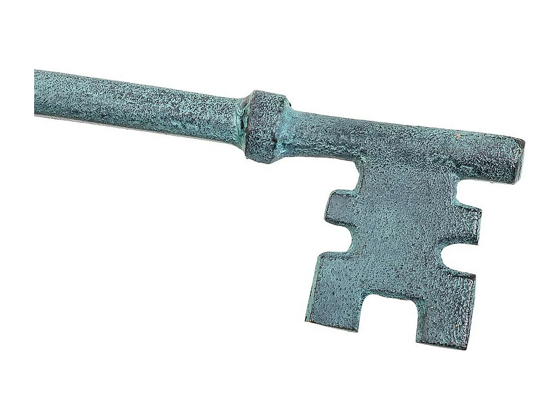 Llave de metal azul 7,5x2x21