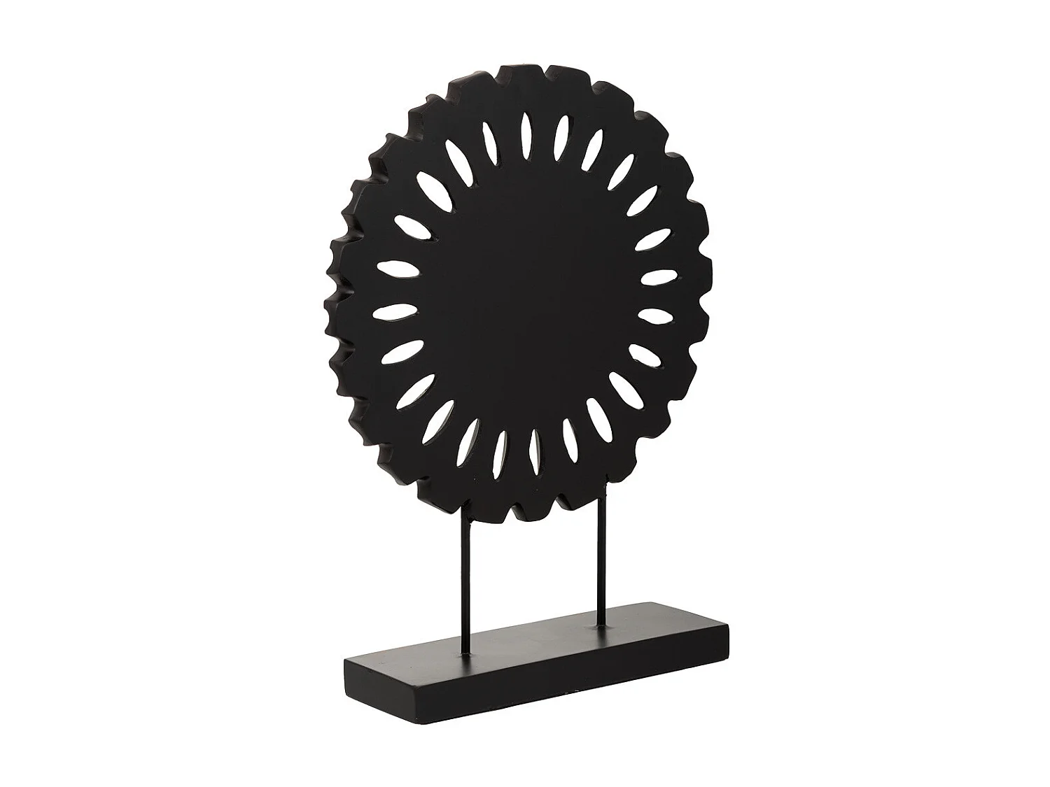 Figura decorativa in poliresina marrone 29,5x9x40h