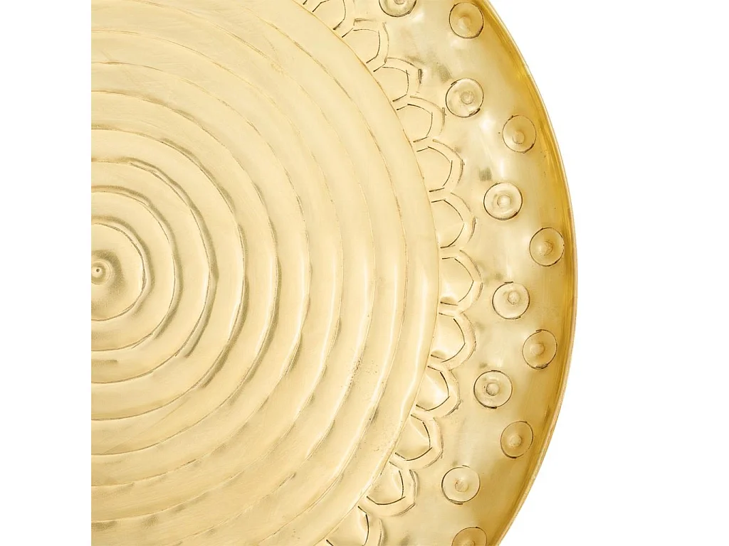 Dekorative goldene Metallplatte 39x39x2,5h cm