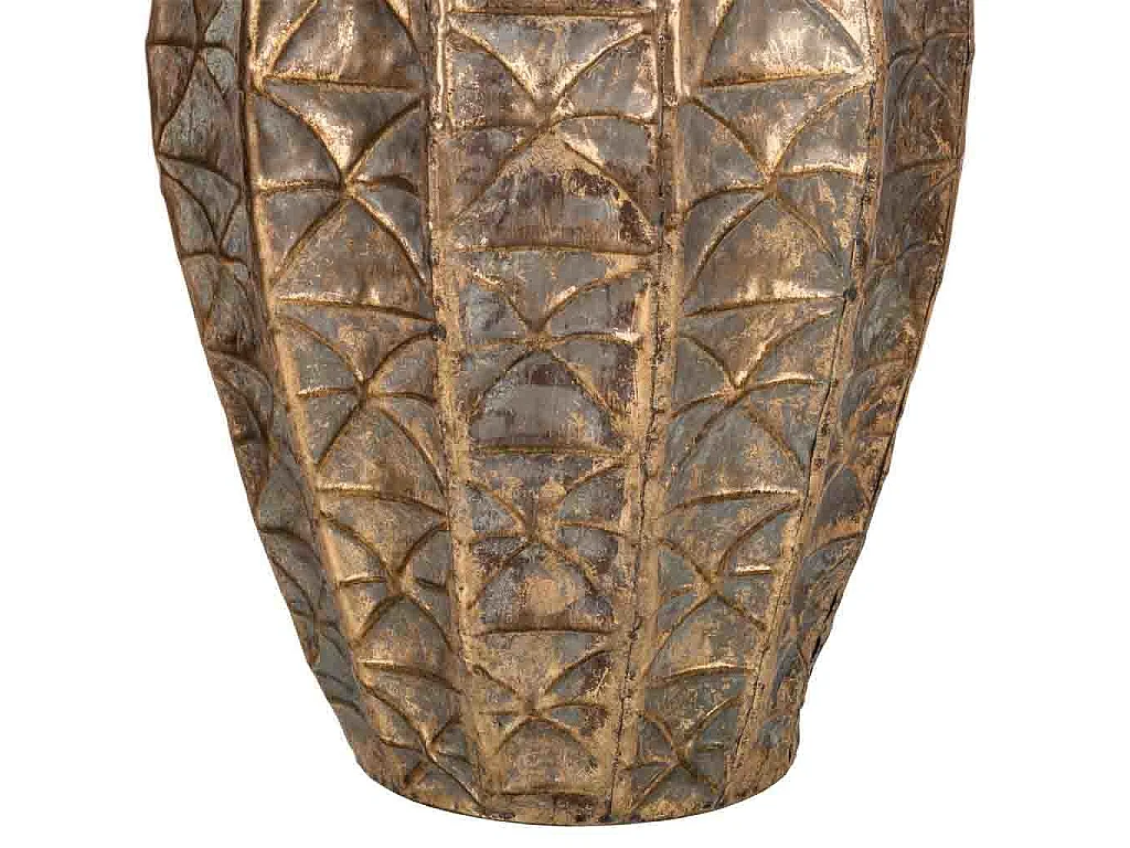 Goldene Metallvase 27x27x36,5h cm