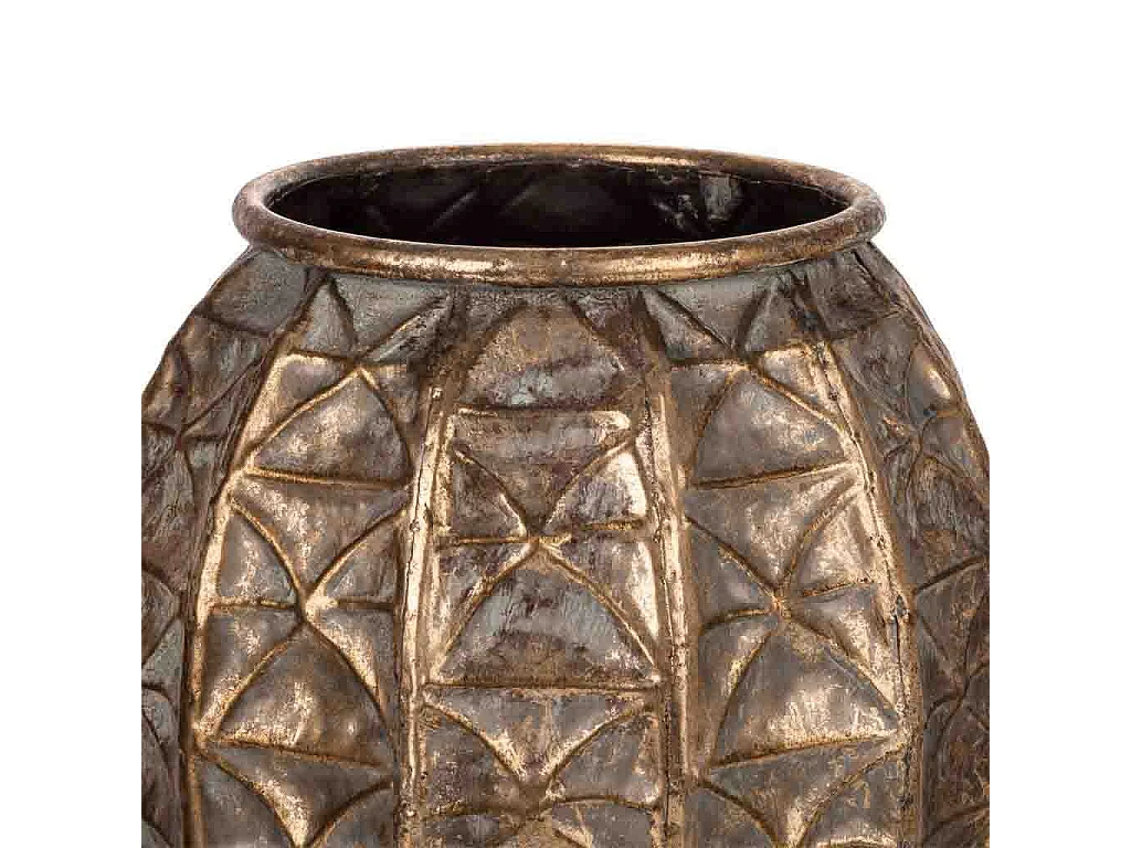 Goldene Metallvase 27x27x36,5h cm