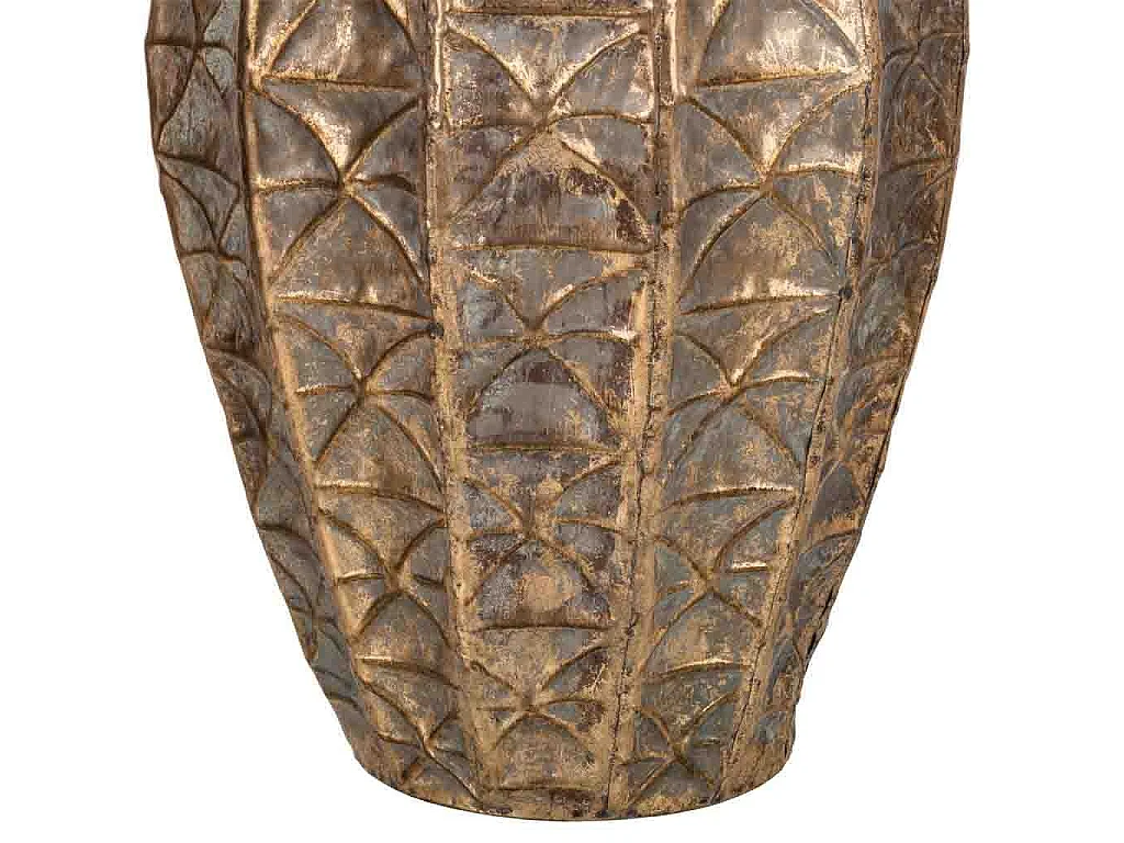 Goldene Metallvase 27x27x36,5h cm