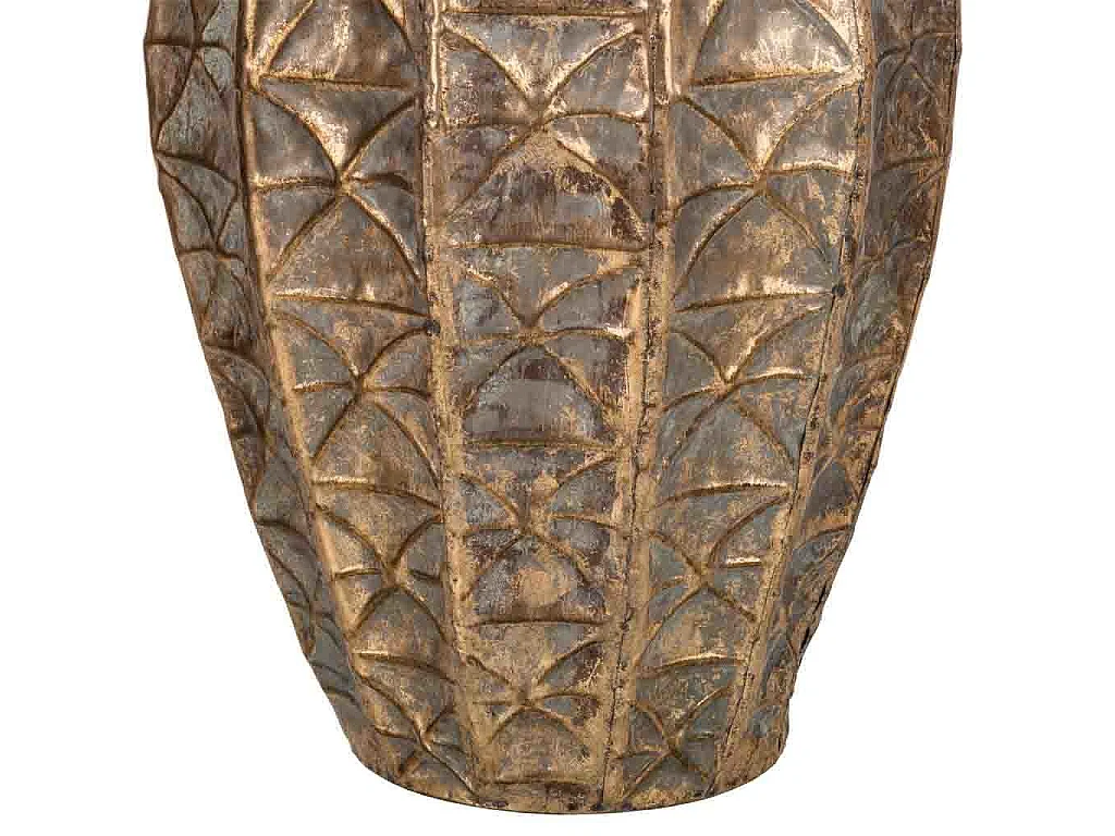 Goldene Metallvase 27x27x36,5h cm