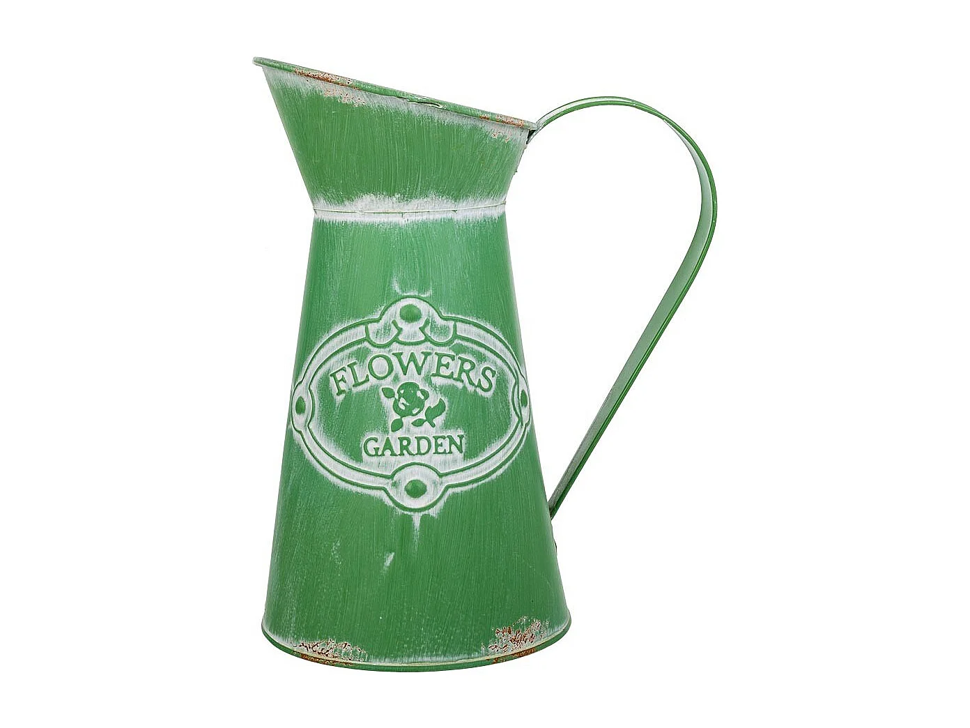 Brocca metallo verde 22xb15,5x22/23/25,5h