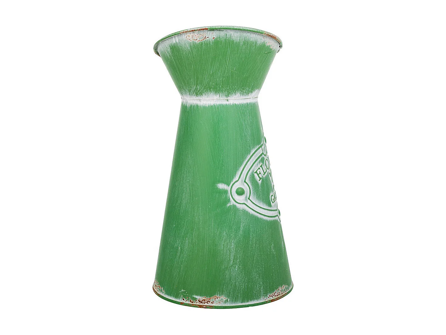 Brocca metallo verde 22xb15,5x22/23/25,5h