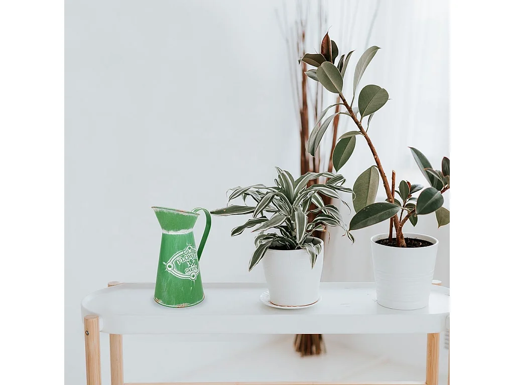 Brocca metallo verde 22xb15,5x22/23/25,5h