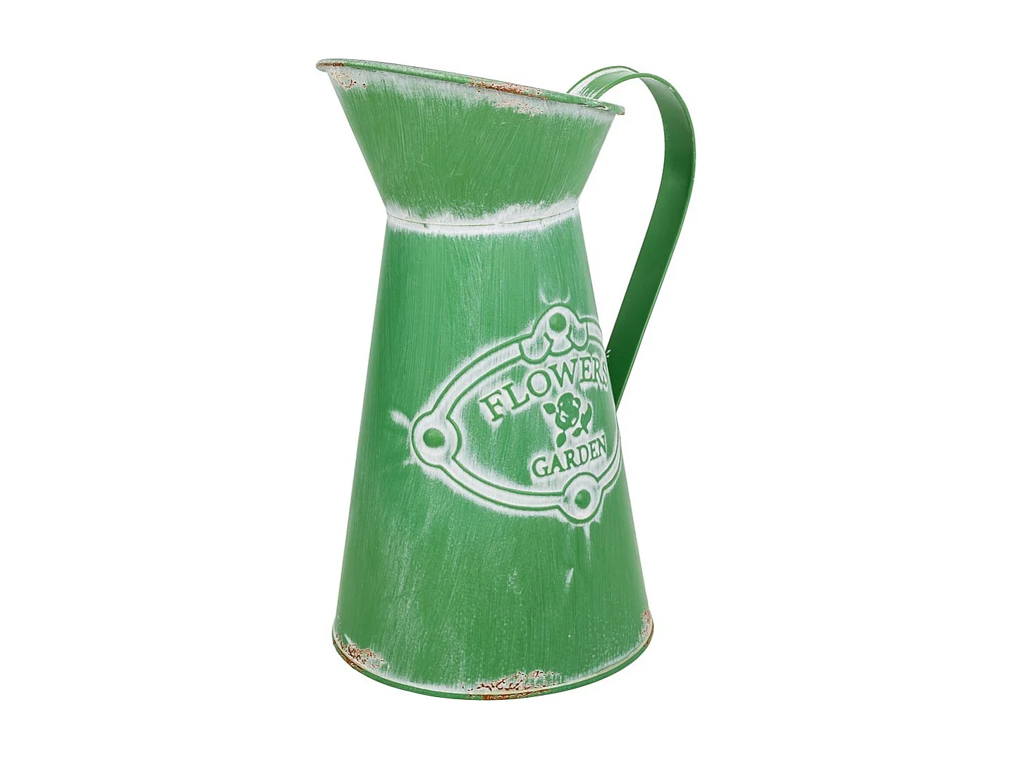 Brocca metallo verde 22xb15,5x22/23/25,5h