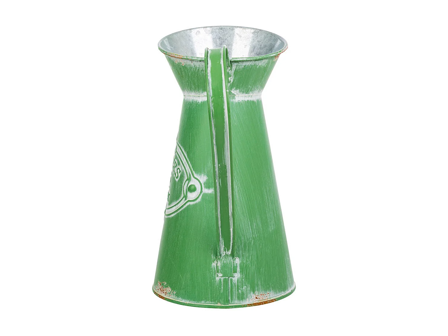 Brocca metallo verde 22xb15,5x22/23/25,5h