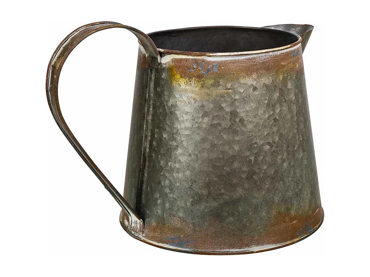 Jarra de metal dorada 26xd17.5x15.5 t:13cm