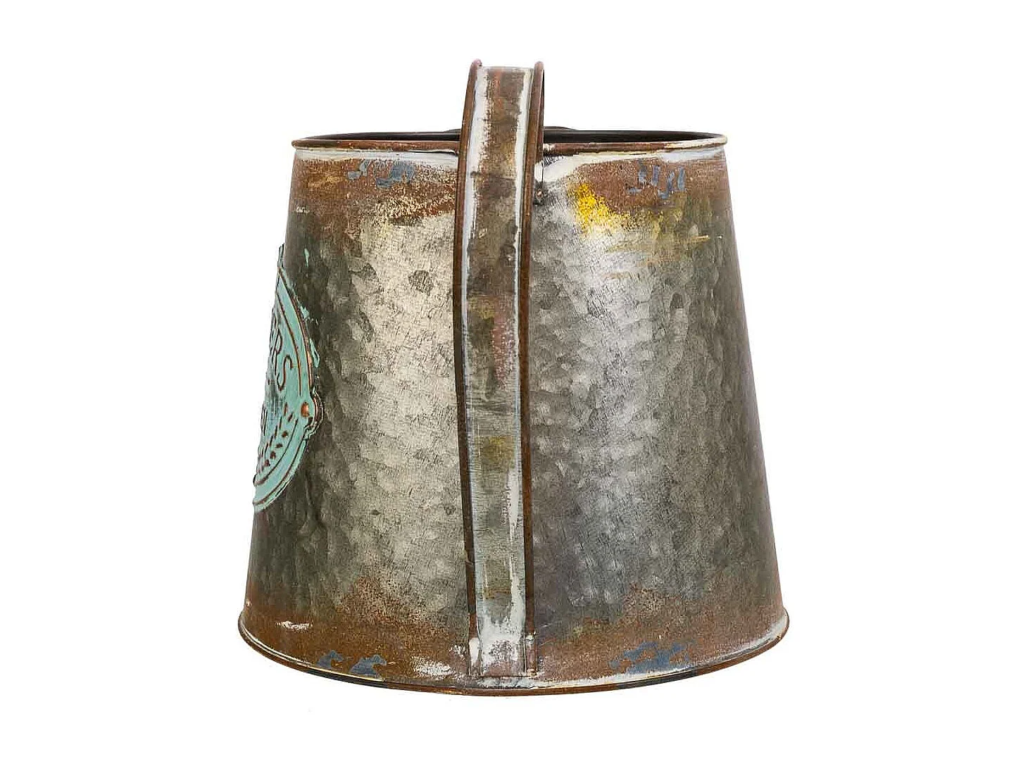 Jarra de metal dorada 26xd17.5x15.5 t:13cm