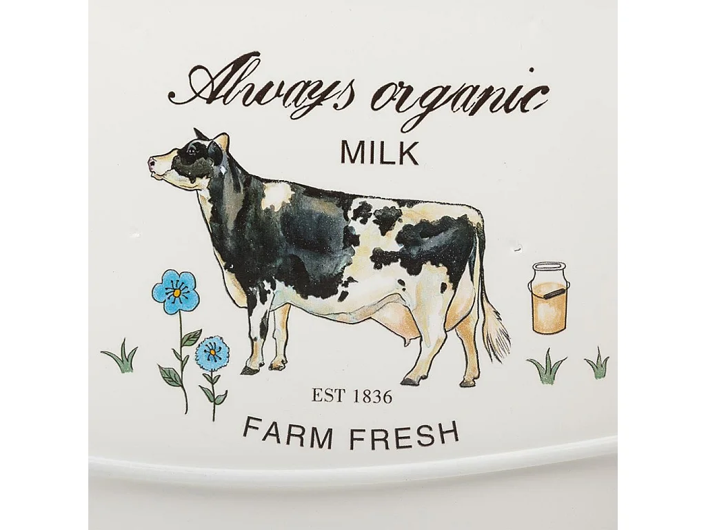 Cubo metallo bianco 25x17,5x13/18h