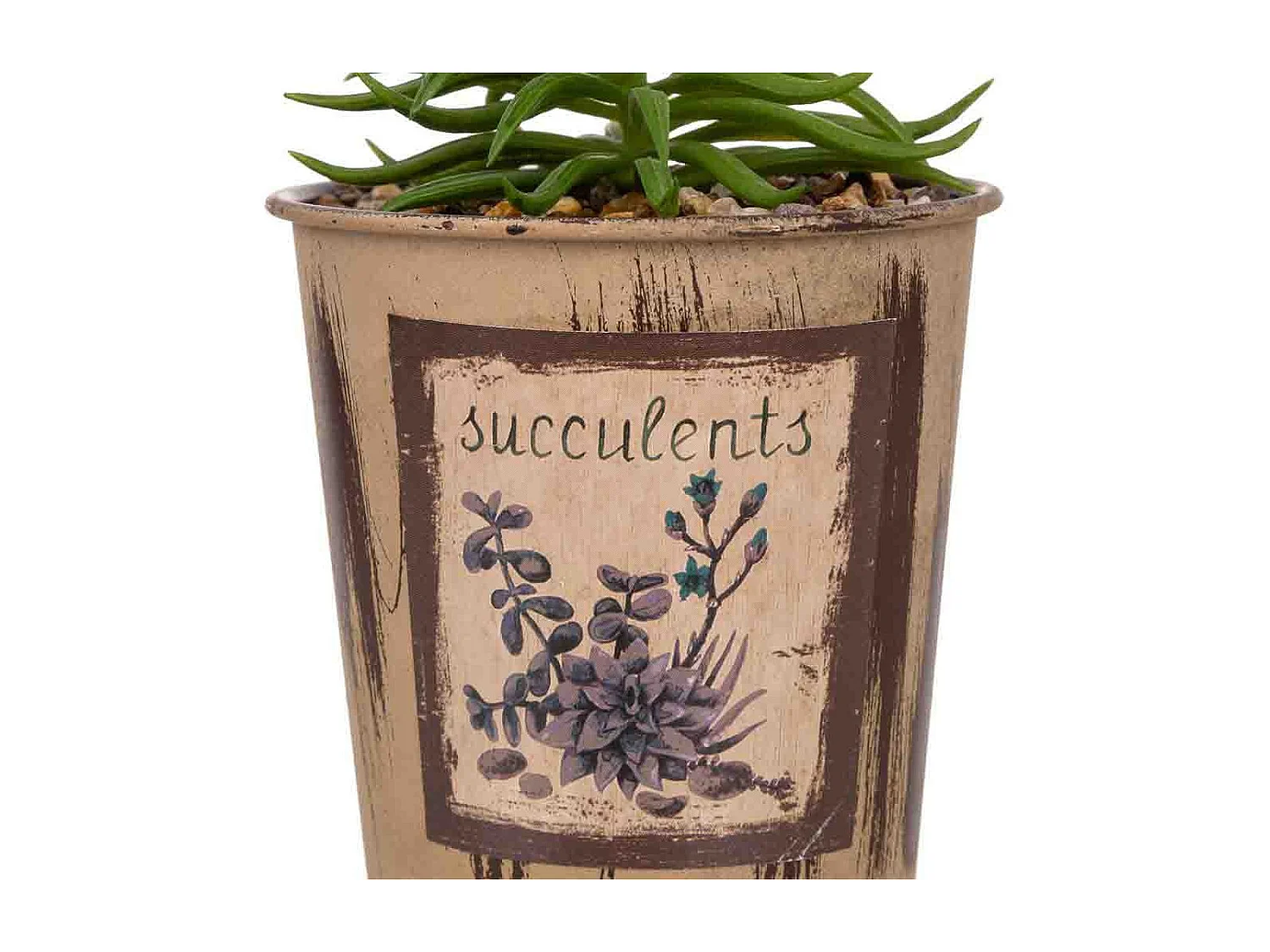 Topf mit künstlichem Kaktus 10x10x22h cm