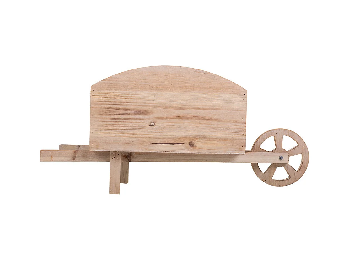 Carrello portafiori in legno marrone 48x19,1x22,4h