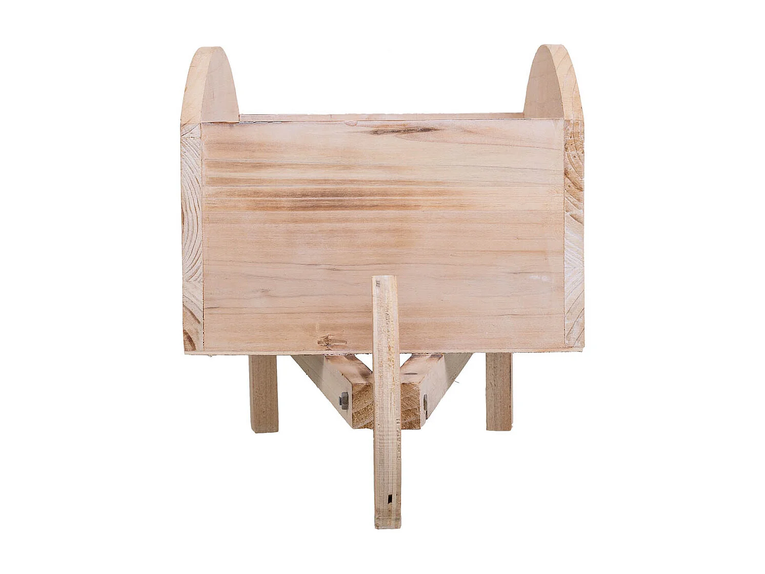 Carrito Macetero de madera marrón 48x19,1x22,4