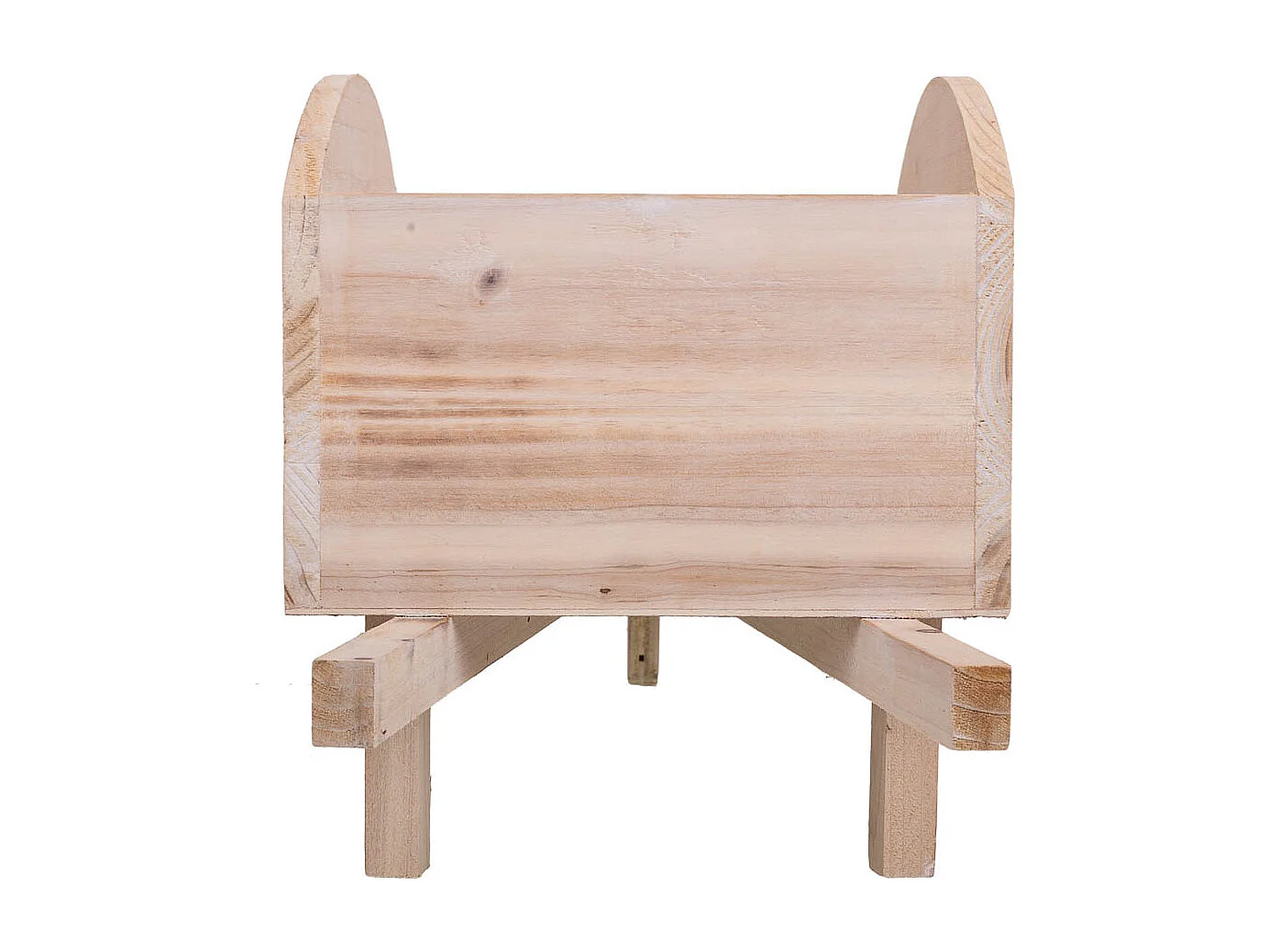 Carrito Macetero de madera marrón 48x19,1x22,4