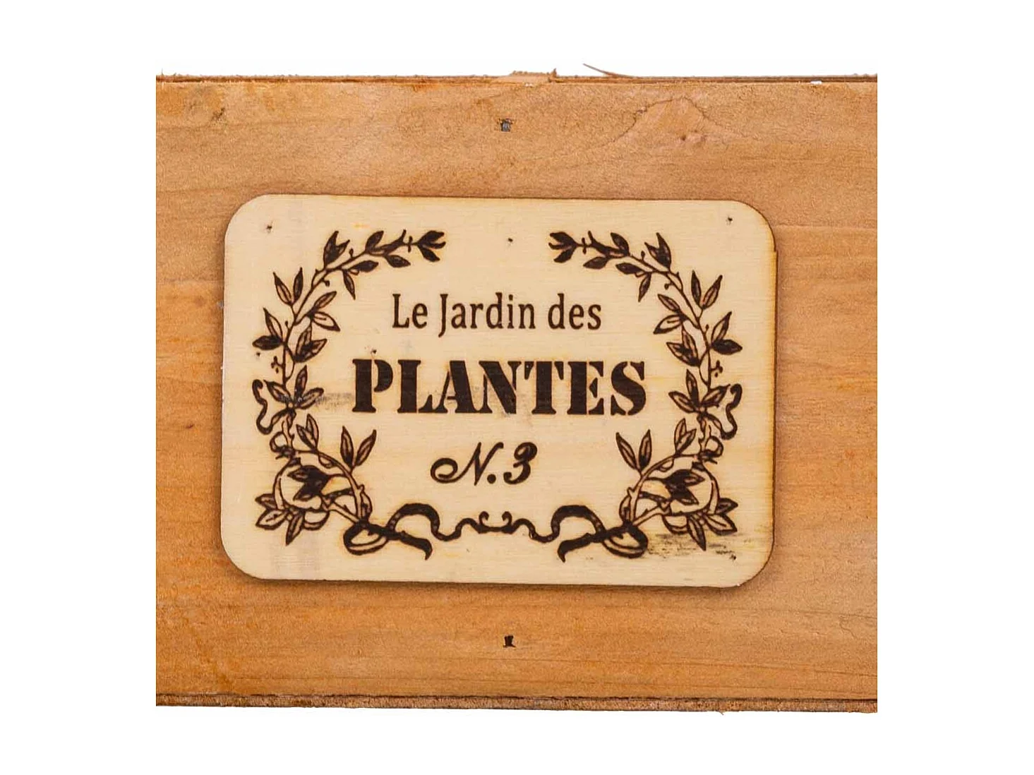 Cesto para Plantar Madeira Castanho 18x18x10/30