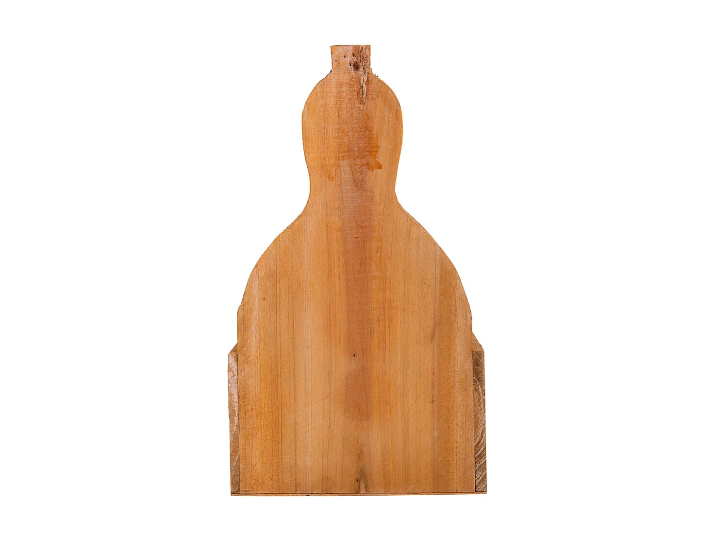 Brauner Blumentopfkorb aus Holz, 18x18x10/30h cm