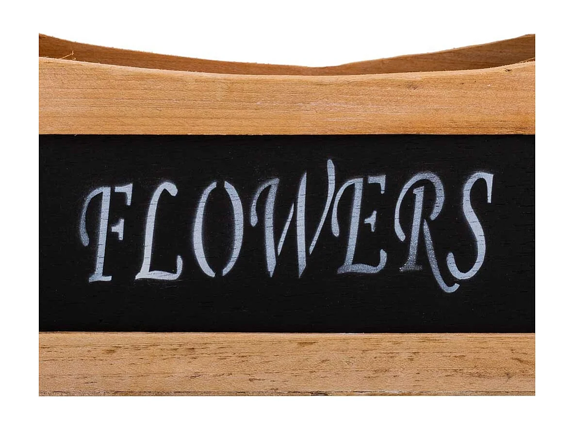 Conjunto de 3 cestos de madeira castanhos