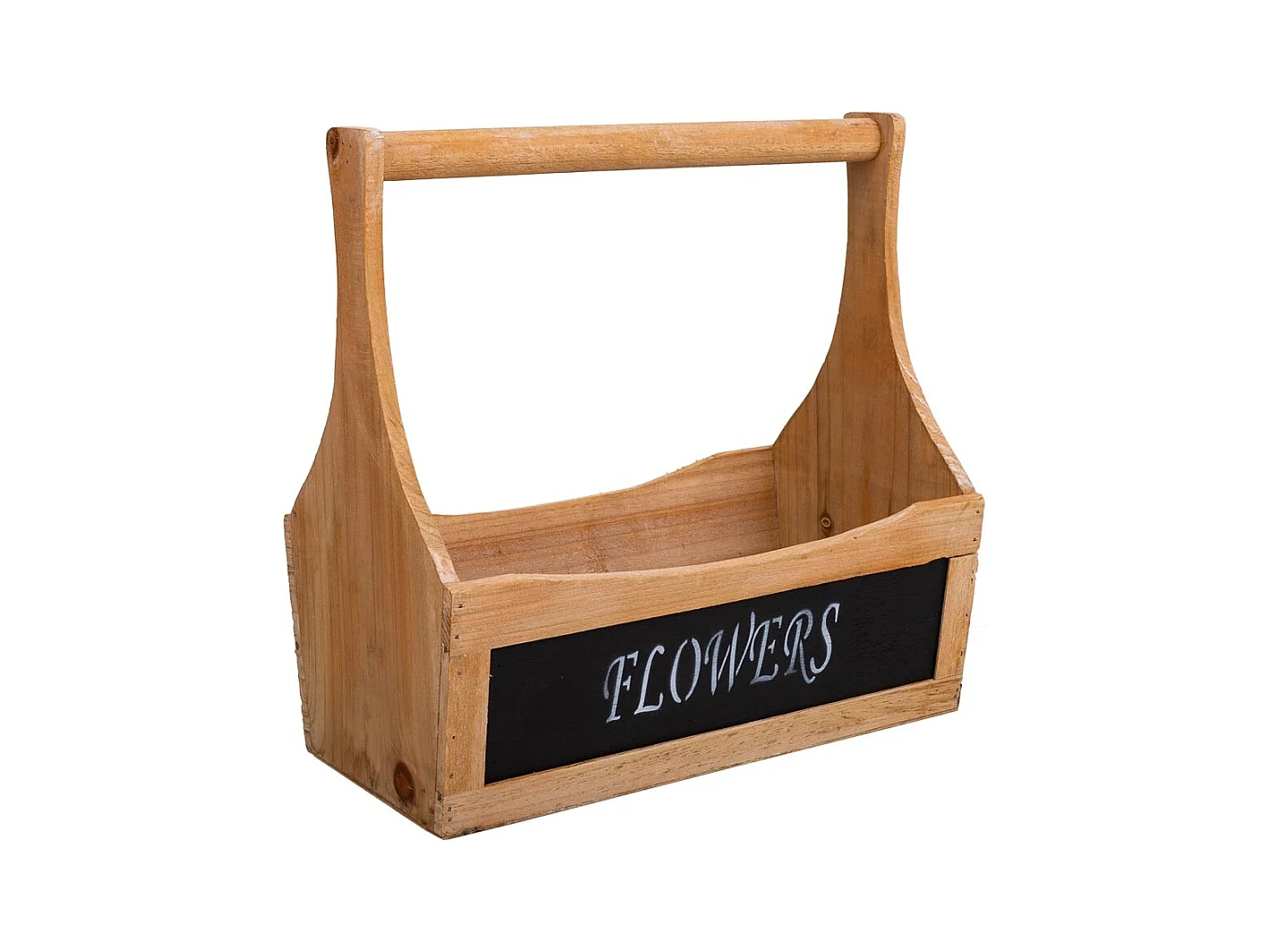 Set di 3 cestini in legno marrone