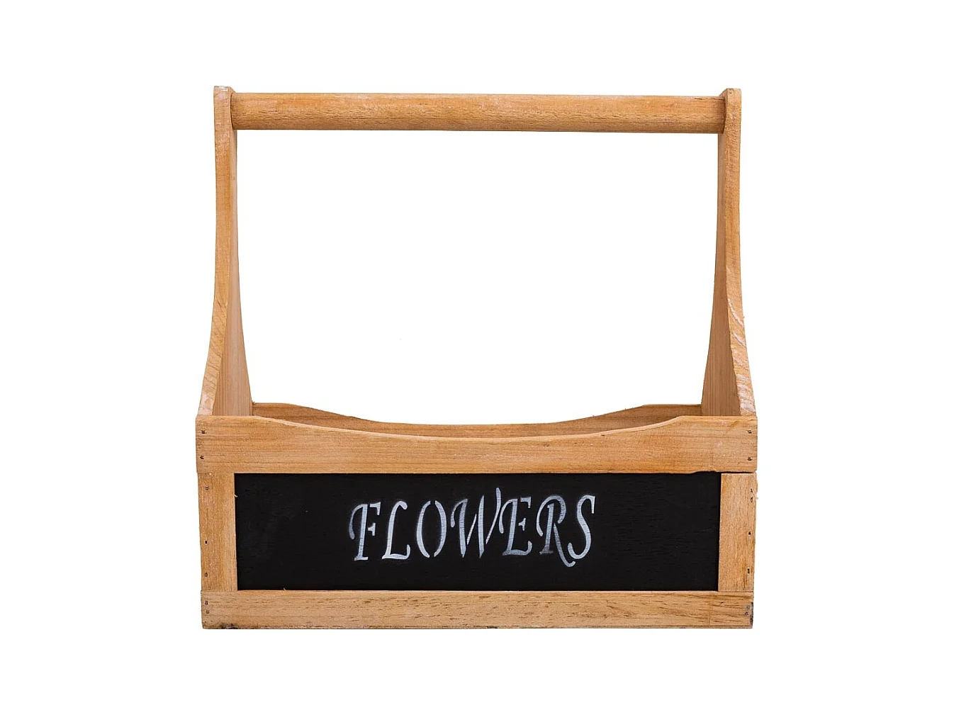 Set di 3 cestini in legno marrone