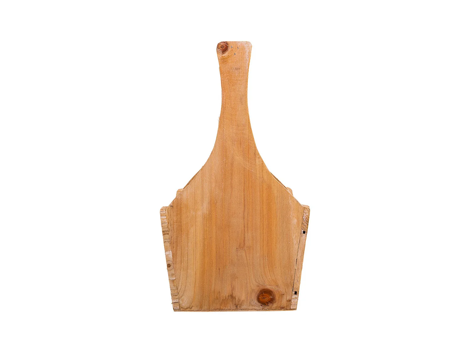 Set di 3 cestini in legno marrone