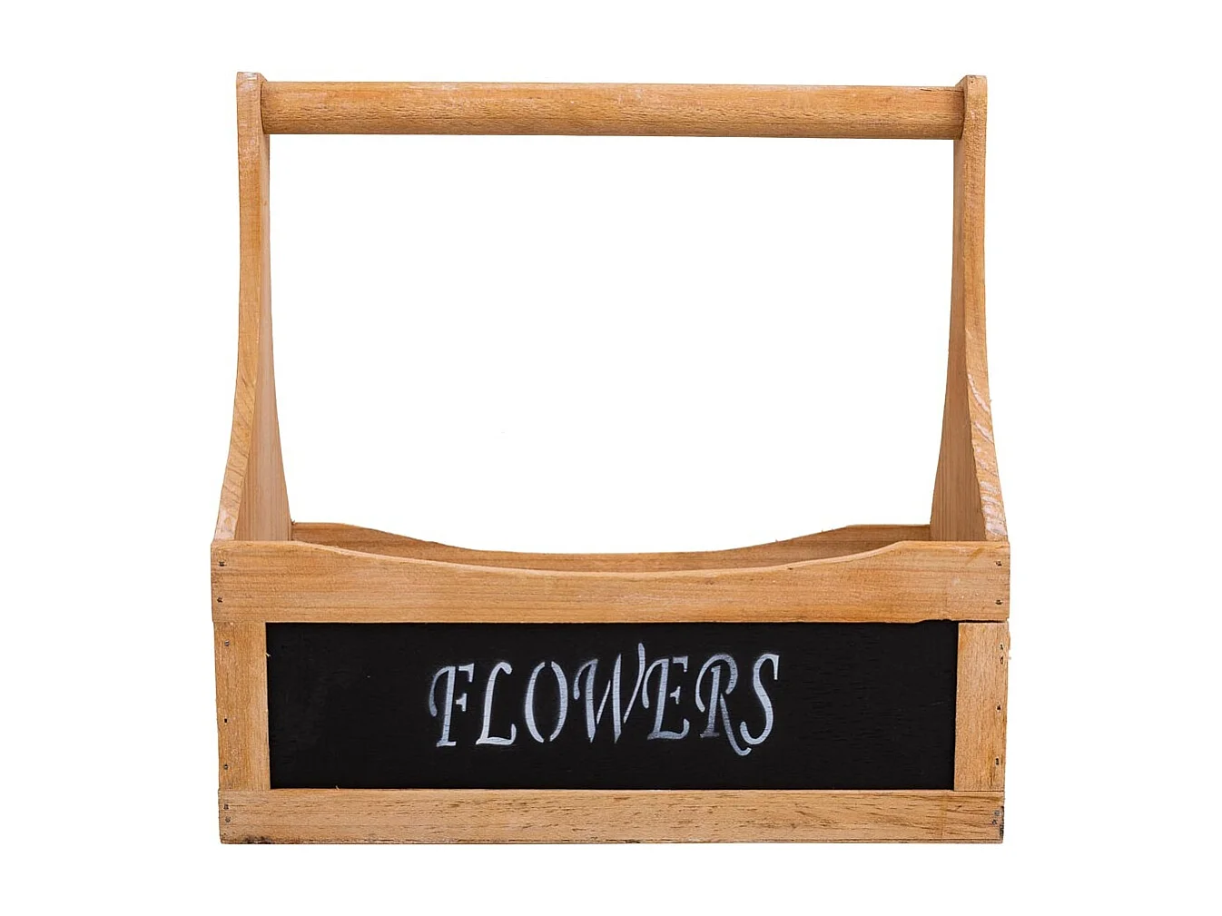 Set di 3 cestini in legno marrone