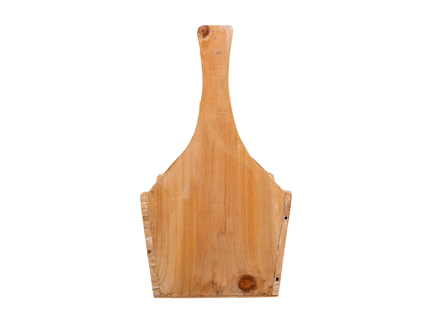 Set di 3 cestini in legno marrone