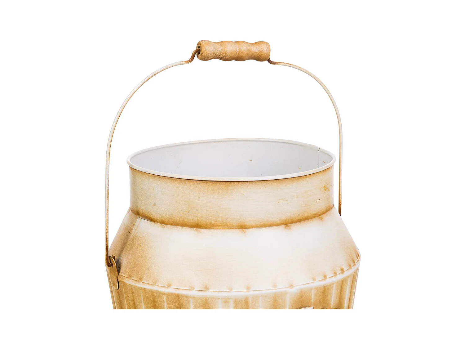 Weißer Metallwürfel 21xT18x21/32,5H cm T:18cm