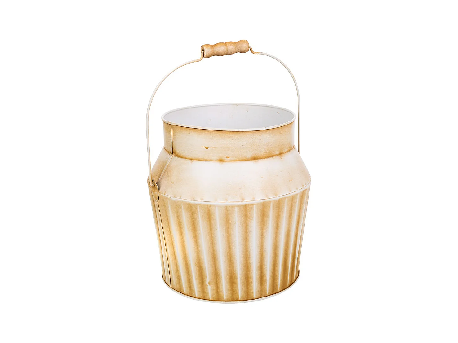 Weißer Metallwürfel 21xT18x21/32,5H cm T:18cm