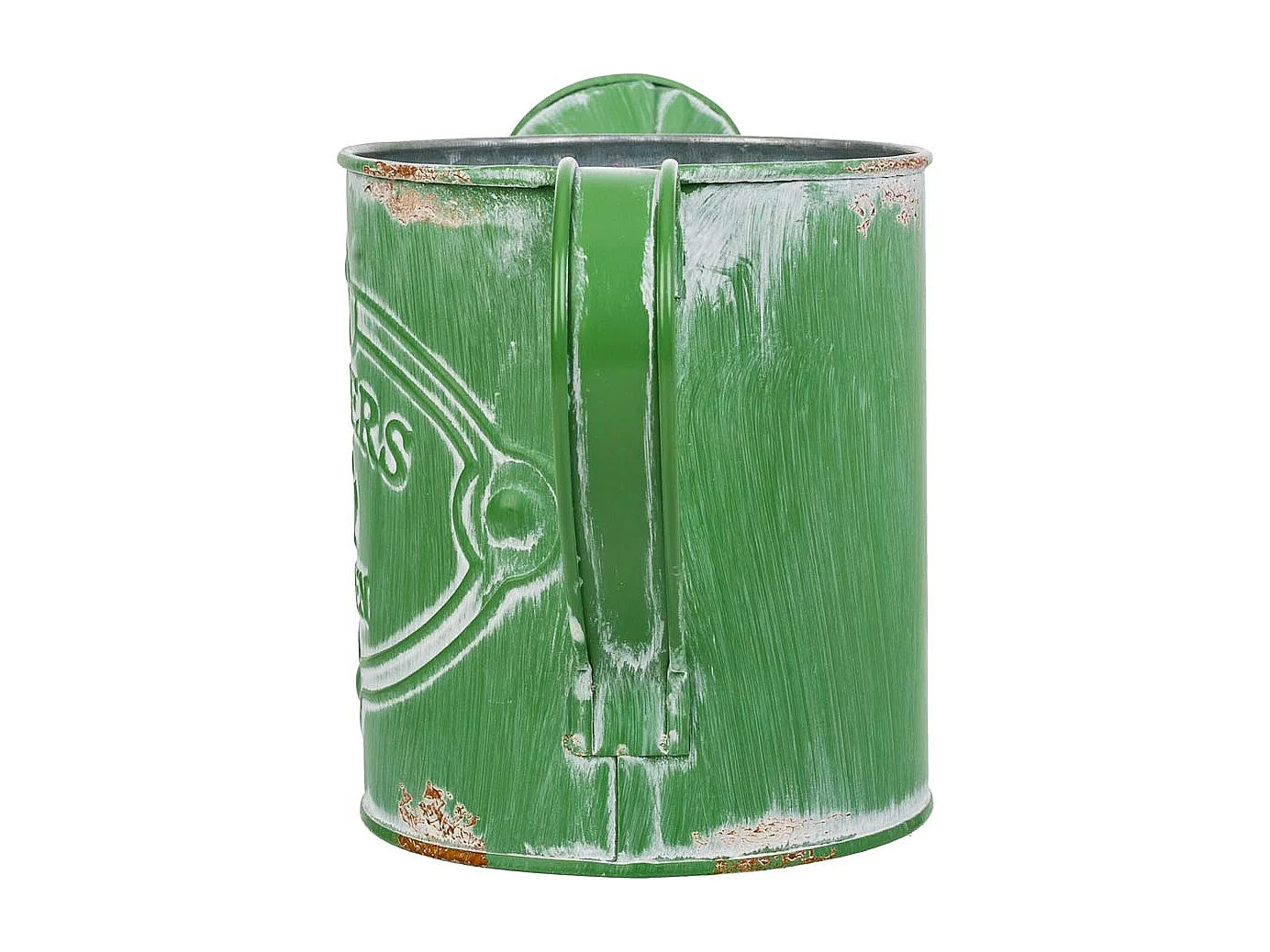 Arrosoir en métal vert 26.5xd10.5x12/13h