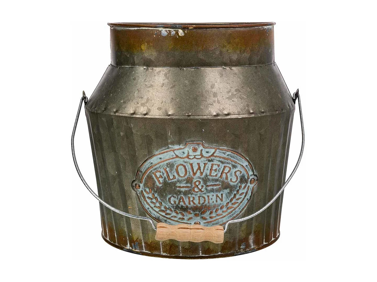 Cubo metallo dorato 21xd18x21/32,5ht:18