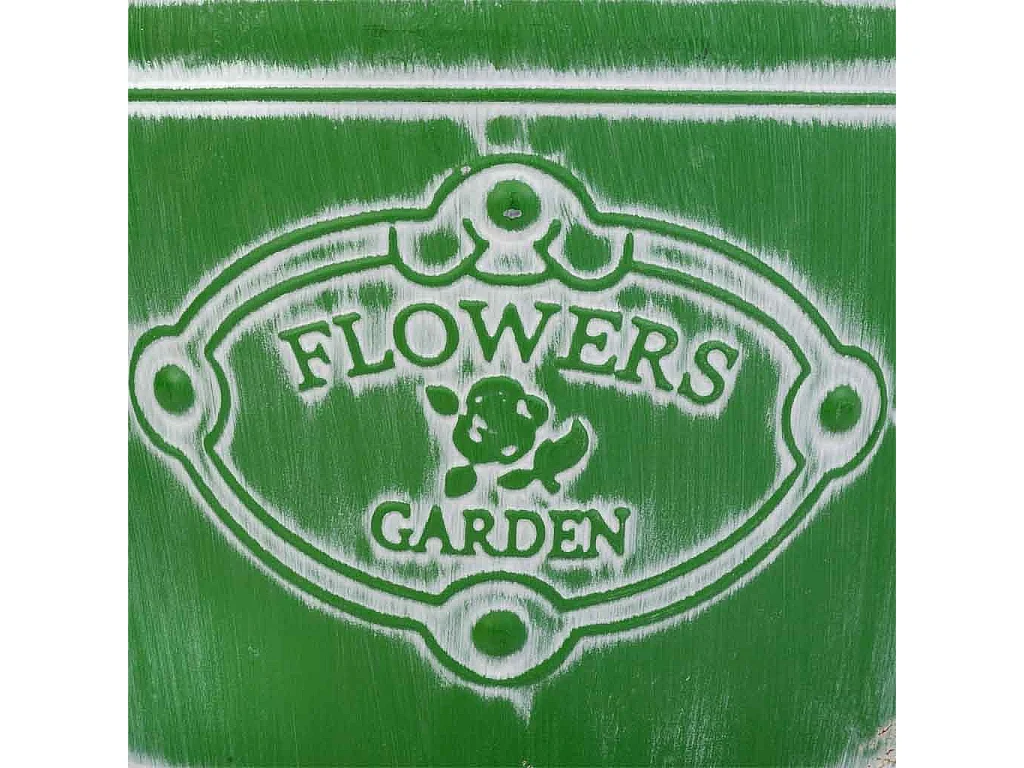 Lavabo in metallo verde 34xp26,5x16/20,5hb:20,5