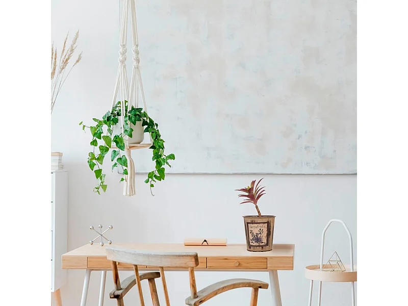 Vaso con pianta artificiale 10x10x22h