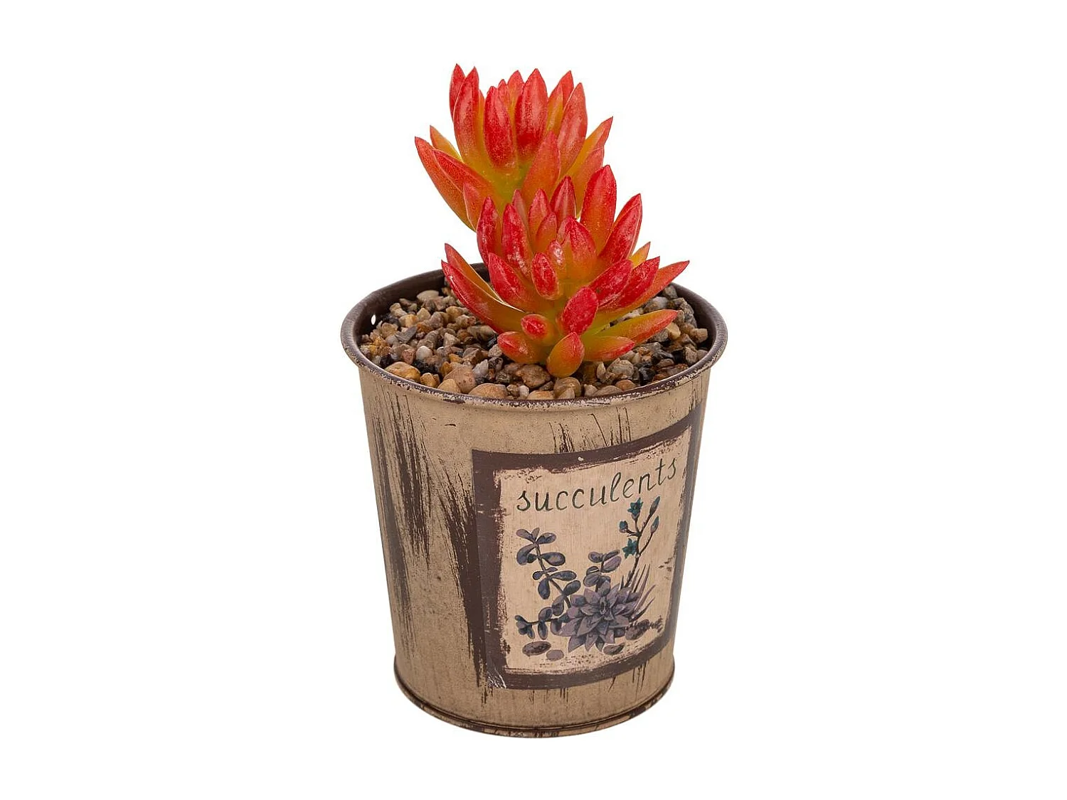 Maceta con cactus artificial 10x10x17