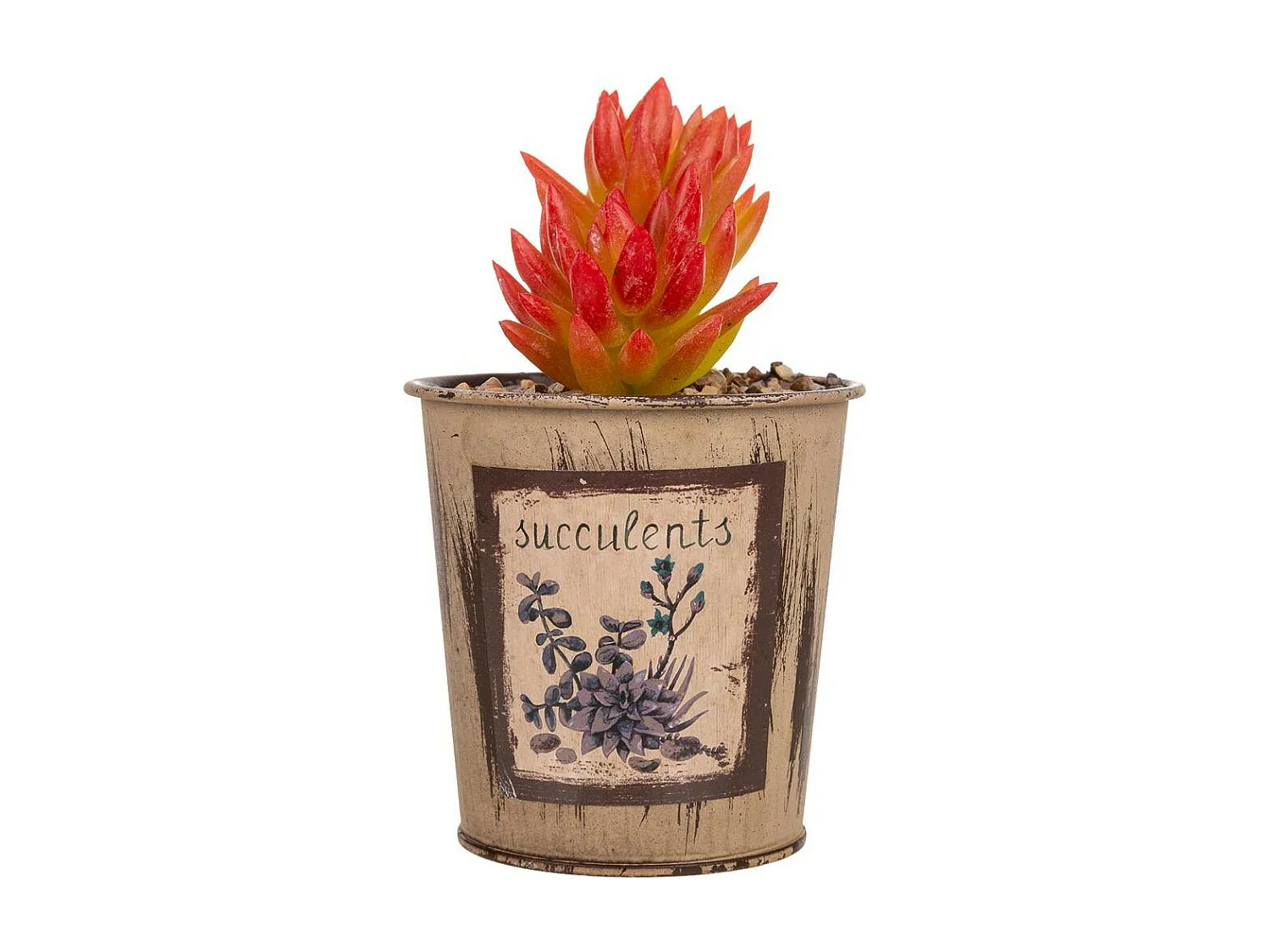 Maceta con cactus artificial 10x10x17