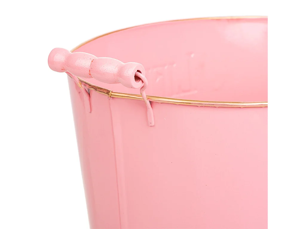 Lavabo metallo rosa 38/33,5x24,5x16,5/19h b:28x19,5