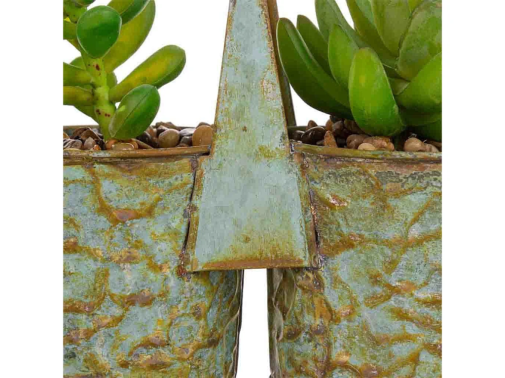 Maceta con plantas artificiales 15x7,5x15