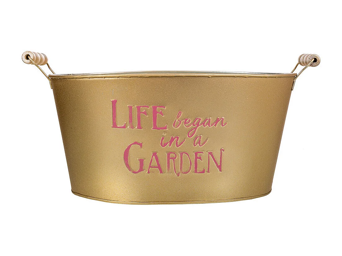 Lavabo in metallo dorato38/33,5x24,5x16,5/19h b:28x19,5