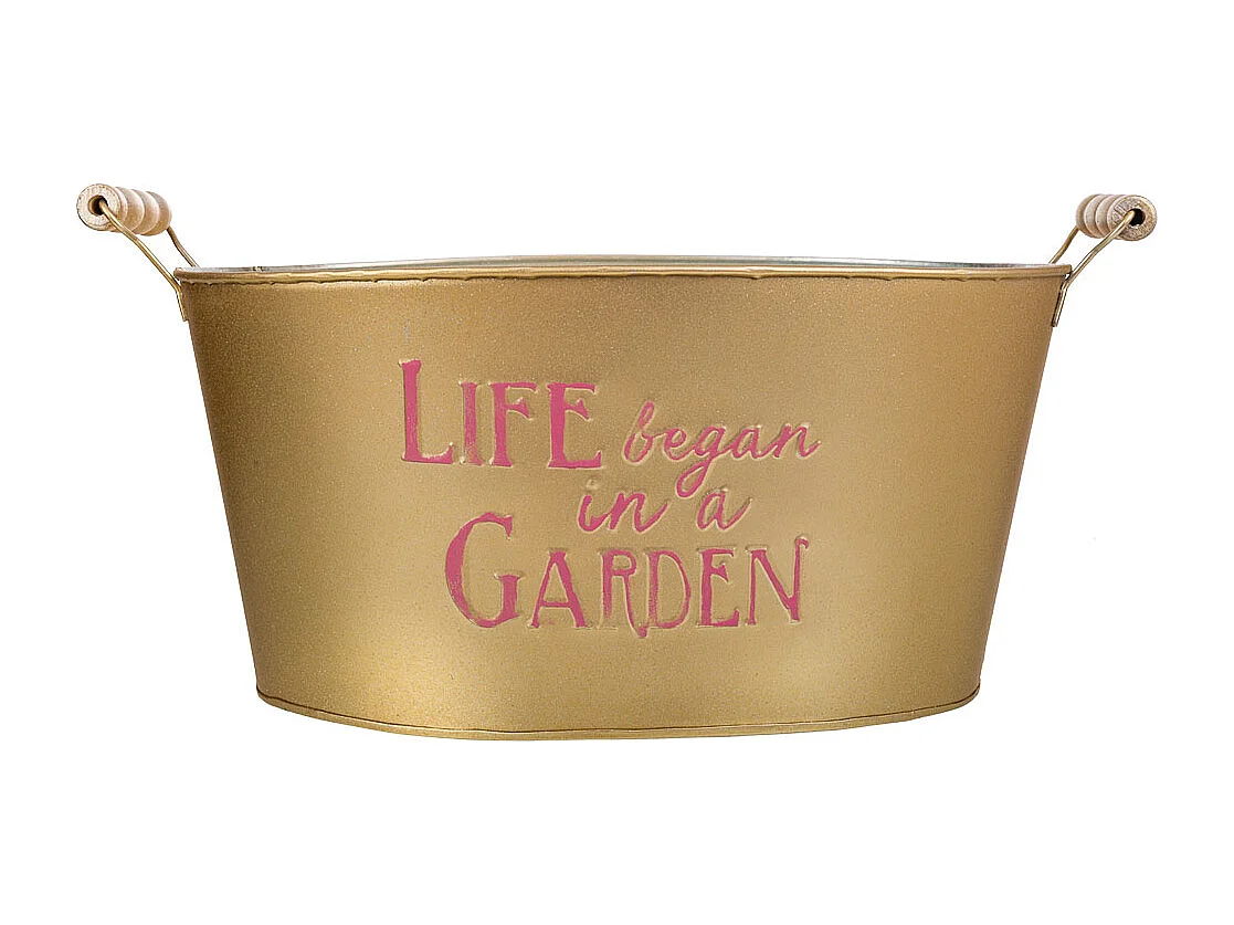 Goldenes Metallwaschbecken38/33,5x24,5x16,5/19h cm b:28x19,5