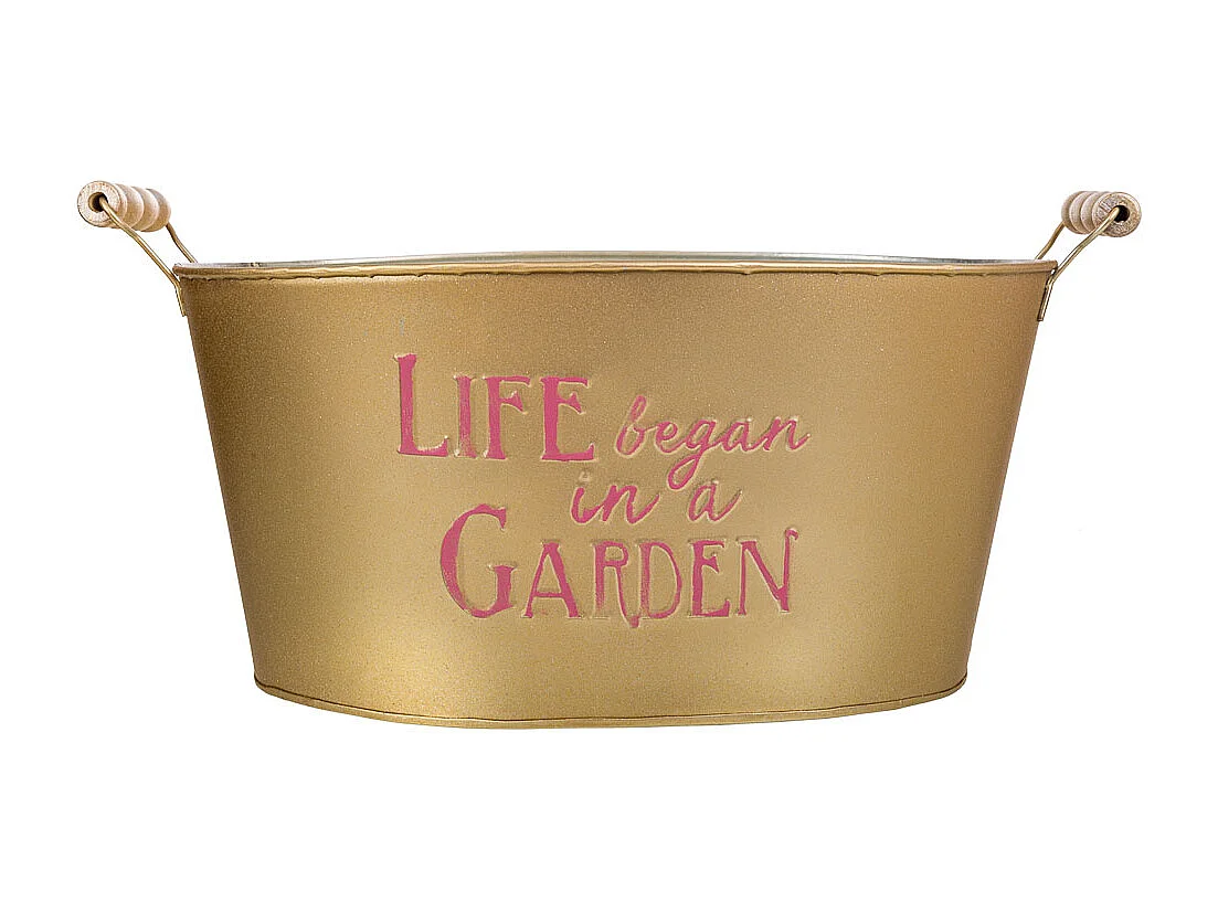 Goldenes Metallwaschbecken38/33,5x24,5x16,5/19h cm b:28x19,5