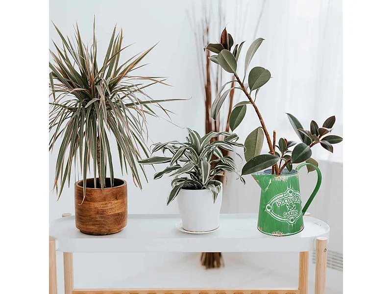 Jarro de metal verde 20,5xb13x15,5/17 td:9,5