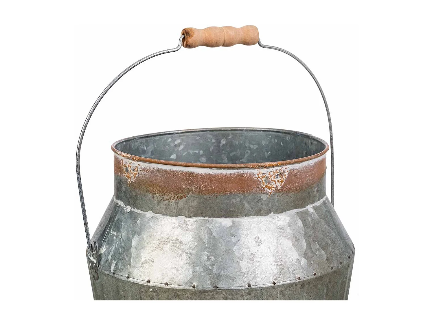 Cubo metallo argentato 21xd18x21/32,5ht:18